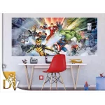 fotótapéta Bosszúállók, Marvel hősök, Avengers, dinamikus, mozgalmas, Thor, Vasember, Hulk, Amerika kapitány, akcióhős