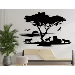 falmatrica afrika mintás lakásdekoráció