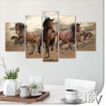 Vászonkép - Lovak és unikornisok (10083CV) / 170 x 100 cm