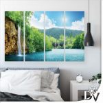 Vászonkép - Tavak és Vízesések (10201CV) / 120 x 80 cm