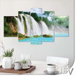 Vászonkép - Tavak és Vízesések (10386CV) / 170 x 100 cm