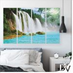 Vászonkép - Tavak és Vízesések (10386CV) / 120 x 80 cm