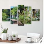 Vászonkép - Tavak és Vízesések (11845CV) / 170 x 100 cm