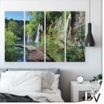 Vászonkép - Tavak és Vízesések (11845CV) / 120 x 80 cm