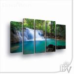 Vászonkép - Tavak és Vízesések (11893CV) / 150 x 100 cm