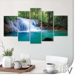 Vászonkép - Tavak és Vízesések (11893CV) / 170 x 100 cm