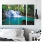 Vászonkép - Tavak és Vízesések (11893CV) / 120 x 80 cm