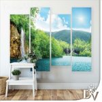 Vászonkép - Tavak és Vízesések (152CV) / 150 x 100 cm