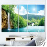 Vászonkép - Tavak és Vízesések (152CV) / 150 x 100 cm