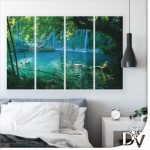Vászonkép - Tavak és Vízesések (20010CV) / 120 x 80 cm