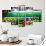 Vászonkép - Tavak és Vízesések (20057CV) / 170 x 100 cm