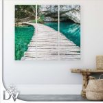 Vászonkép - Tavak és Vízesések (500CV) / 90 x 80 cm