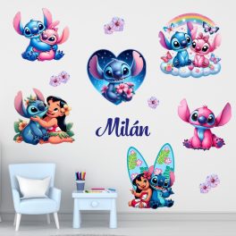 Stitch a kedvenc - falmatrica saját névvel