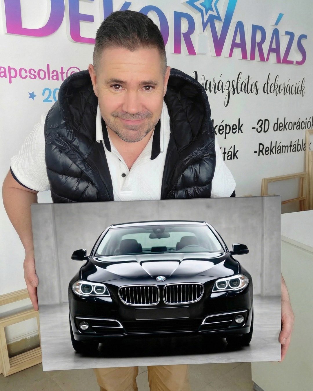 Autó motorkerékpár vászonkép saját fotóból – egyedi falikép faldekoráció | DekorVarázs